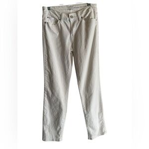 NEW Levi’s Mid-rise Slim Cuffed White Denim Jeans